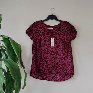Rebecca Minkoff ×Stitch Fix Cheetah Print Top